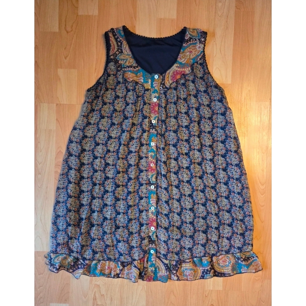 Papillon boho mini shift dress